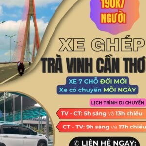 Xe ghép Cầu Ngang -Cần Thơ