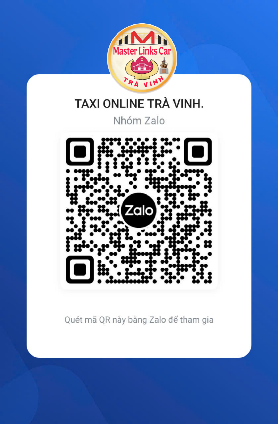 QR Code Zalo M.L.C Go Taxi